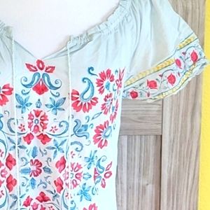 Lucky Brand Peasant Top NWOT